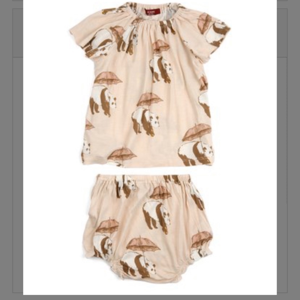 Milk Barn Pink Panda Dress